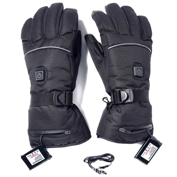 Greeniant Nuevo 1 par de guantes calefactables para ciclismo al aire libre de invierno para hombres y mujeres, guantes de esquí con 3 modos de Deportes de nieve negro XL Greeniant OD0454-02
