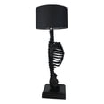 thumbnail image 6 of Gothic Ossuary Black Skeleton Rib Cage Torso Human Anatomy Table Lamp With Shade, 6 of 10