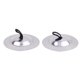 thumbnail image 1 of Ounissouiy 1 par de platillos de danza del vientre, reemplazo profesional portátil, Mini platillos decorativos, accesorios para instrumentos de Juguetes Educativos Plata, 1 of 6