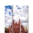 thumbnail image 2 of Russian Tower Print Foldable Canvas Screen with 3 Panels, Multicolor, 2 of 2