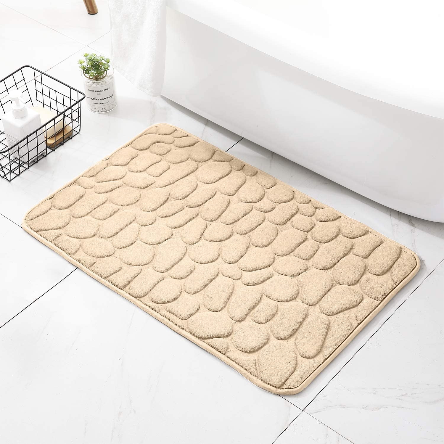 Memory Foam Bath Mats Non Slip Cobblestone Bath Rugs Super Absorbent Bathroom Mats Machine Washable Cozy Bath Mats For Bathroom Walmart Canada