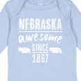 thumbnail image 4 of Inktastic Nebraska Awesome Since 1867 Boys or Girls Long Sleeve Baby Bodysuit, 4 of 5
