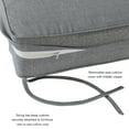 thumbnail image 5 of Greendale Home Fashions 24 x 24 in. Heather Gray Premium 2-Piece Deep Seat Cushion Set, 5 of 9