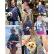 thumbnail image 5 of Bolsa transportadora para perros, bolso de hombro de malla transpirable para perros y gatos, bolso de hombro para cachorros, bolso de transporte ajustable, bolsa de viaje para animales pequeños, perro, 5 of 5