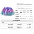 thumbnail image 5 of Jurebecia Girls Tutu Tulle Rainbow Ballet Skirt Dress Birthday Dance Party dress Costume Tutu Dance with Bow Clip Set, 5 of 7