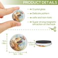 thumbnail image 2 of Strong Refrigerator Magnet Fridge Sticker, Gorgeous Butterfly - Dog Harmony 12Pcs Beautiful Photo Decorative Magnet Set, Small Round Crystal Glass Craftwork for Refrigerator Decor, 2 of 4