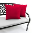 thumbnail image 4 of Jordan Manufacturing 18" x 18" Really Red Solid Square Outdoor Throw Pillow (2 Pack), 4 of 11