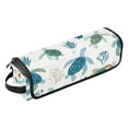 thumbnail image 2 of Hair Tool Organizer Bag with Heat Resistant Mat Removable Travel Storage Case for Hot Air Brushes Curling Irons Blue and Green Turtles, 2 of 8