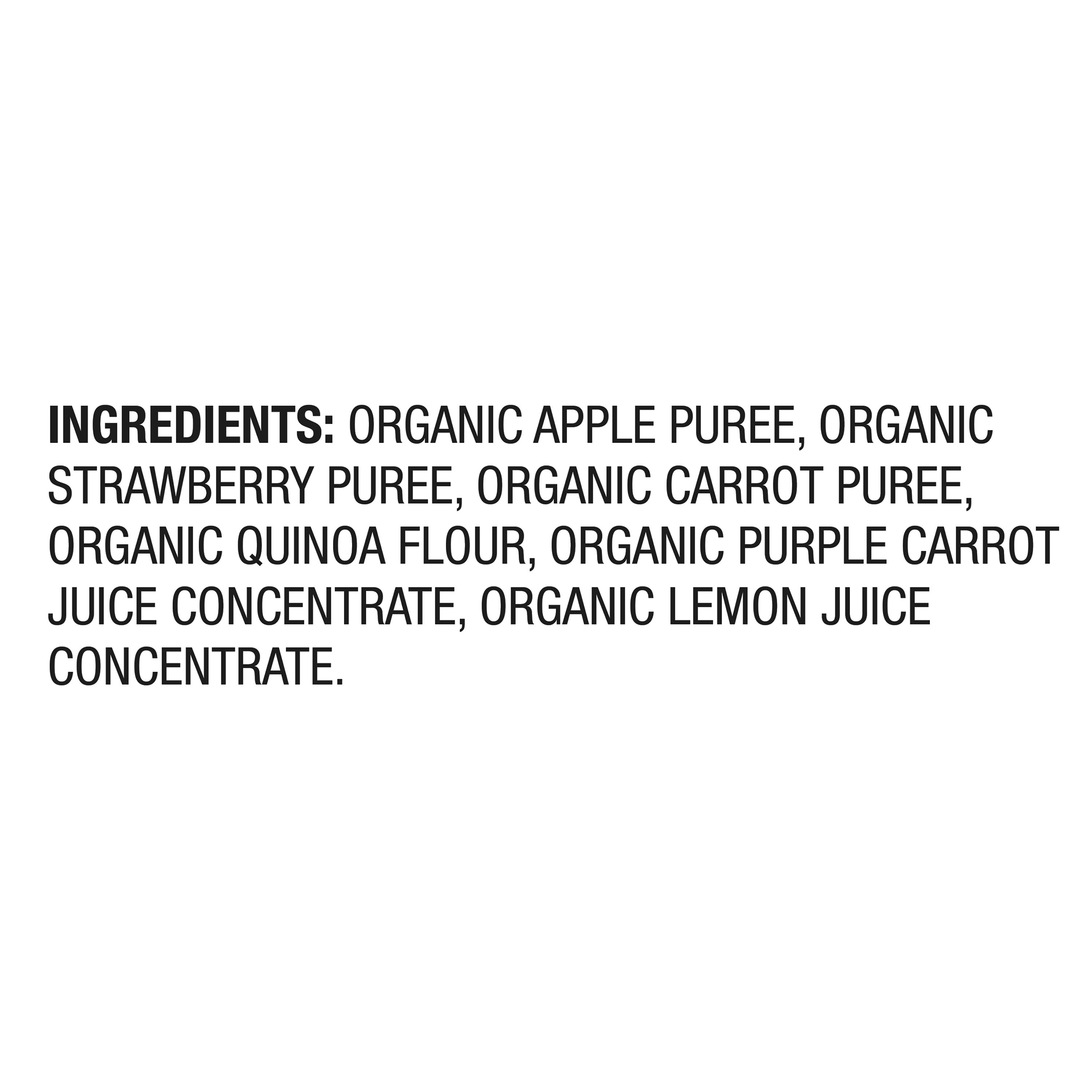 (3 pack) Parent's Choice Organic Stage 2 Baby Food Apple, Strawberry, Carrot & Quinoa, 4 oz Pouches, 4 Pack