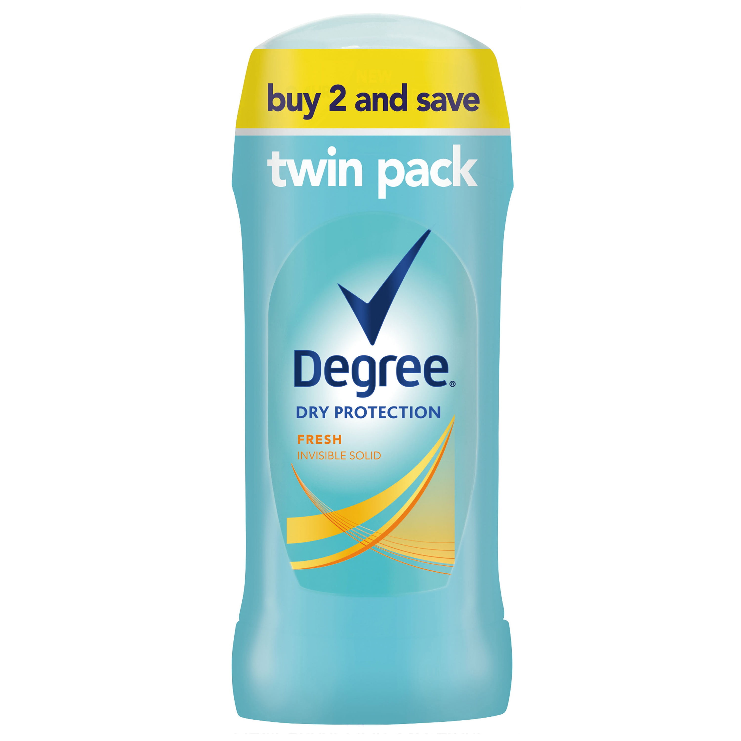 Degree Dry Protection Fresh Antiperspirant Deodorant, 2.6 oz, Twin Pack