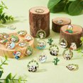 thumbnail image 4 of GRACEARA 24Pcs Alloy Enamel Pendants Panda Bamboo Charms Jewelry Making 20~28mm, 4 of 8