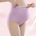thumbnail image 2 of Frostluinai Women's Over The Bump Maternity Briefs High Waist Cotton Adjustable Waistband Belly Support Pregnancy Panties, 2 of 9