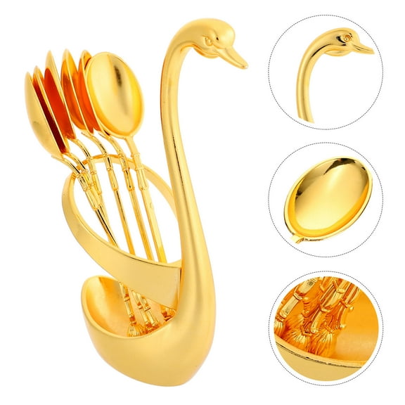 UNOMOR 1 Set Boho Silverware Set Golden Alloy Kitchen Use for Table Setting