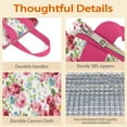 thumbnail image 4 of Pioneer Flower Floral Print Pattern Insulated Lunch Bag for Women & Adults,Large Portable Soft Cooler Lunch Bag,Thermal Food Storage Tote with Pearl Cotton,8.66L,8.75x5.75x9.5 Inch, 4 of 6