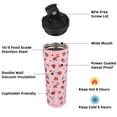 thumbnail image 2 of BJPKPK 34oz Stainless Steel Insulated Tumbler With lid And Straw Travel Coffee Thermal Tumblers Cup For Women And Men,Passionate-Pink, 2 of 6