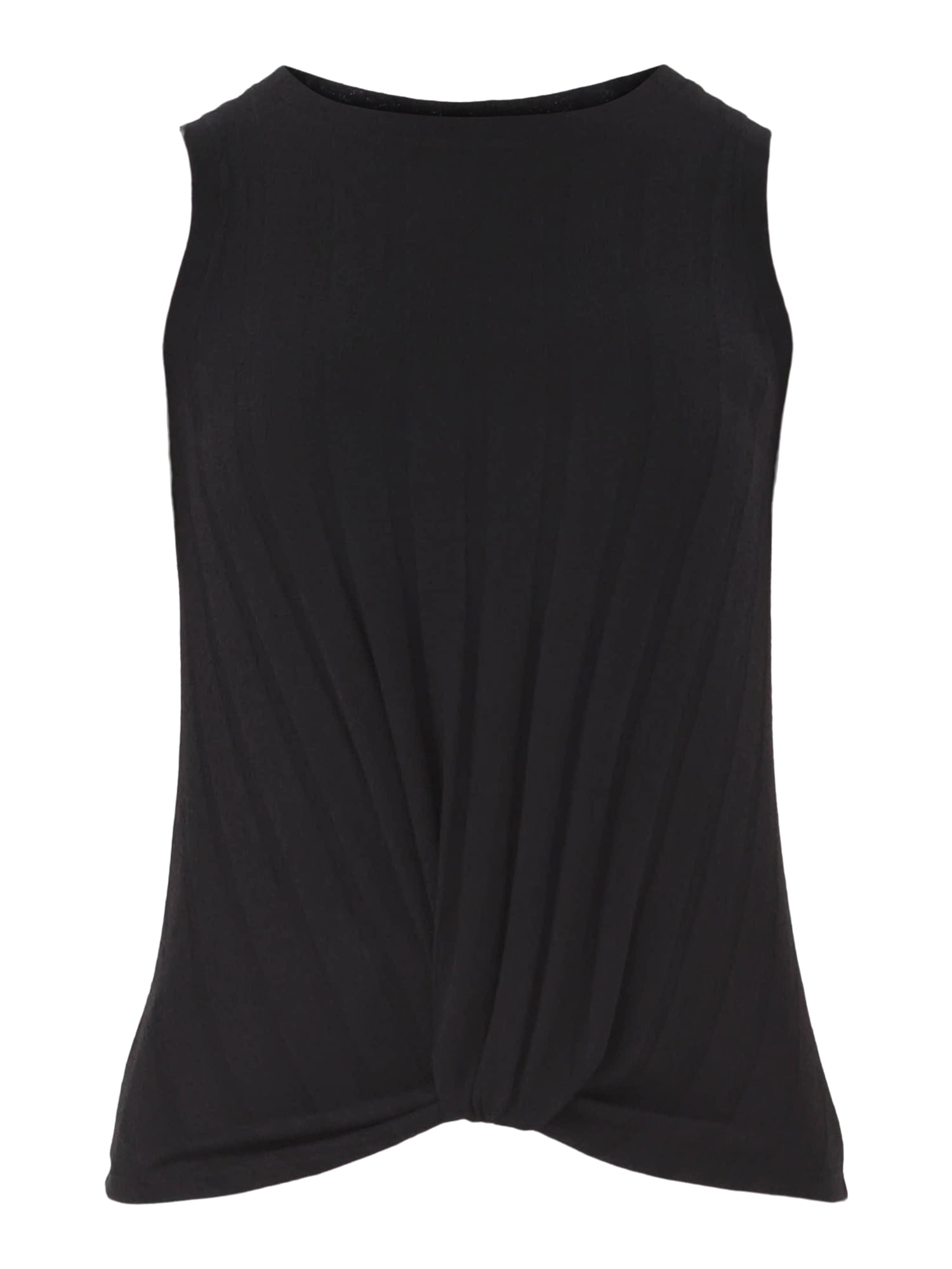 Time and Tru Women's Crew Neck Twist Front Tank Top, Sizes XS-XXXL