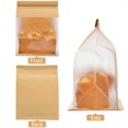 thumbnail image 4 of 20 Pcs Bakery Bags with Window 10.6x8.7x4.5in Bread Loaf Bags Food Storage Bags with Tin Tie Closure for Toast,Cookie, Coffee Bean,Candy, Bread, Sandwich Packing, Treat Bags (Brown), 4 of 7