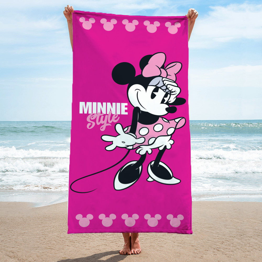 Minnie Mouse Style 28X58 Beach Towel