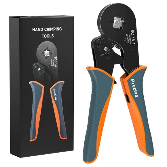 Herramienta prensadora de férulas de alambre Preciva Square Jaw AWG 28-5