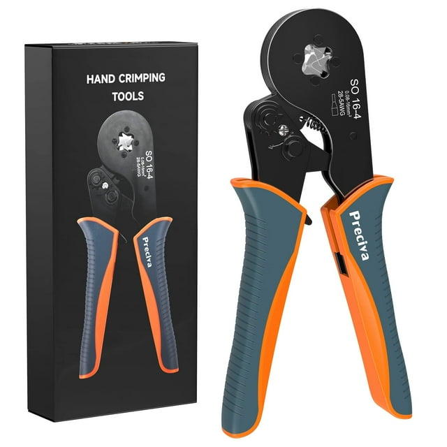 Herramienta prensadora de férulas de alambre Preciva Square Jaw AWG 28-5