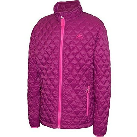 Snozu Girls' Glacier Shield® Quilted Jacket-Dark Berry, Small 7/8