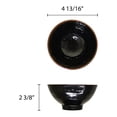 thumbnail image 2 of Excellante Tenmoku Melamine Dinnerware Collection 11 oz., 4 3/4" Rice Bowl, Comes In Dozen, 2 of 3
