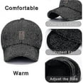 thumbnail image 5 of Winter For Men Outdoor Hat, Adjustable Warm Sport Golf Baseball Cap Hats Dad Caps Earflaps Thicken, 5 of 5