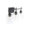 thumbnail image 6 of allen + roth Meredith 22.26-in 3-Light Black Led, Modern/Contemporary Vanity Light, 6 of 6