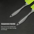 thumbnail image 4 of 2 Pcs Small Flexible Cooking Silicone Spatula Heat Resistant Turner Scraper Cooking Kitchen Utensils Green, 4 of 7