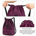 thumbnail image 4 of Vbiger Men Women Drawstring Backpack Chic School Shoulders Bag Classic Travel Drawstring Bag Trendy Drawstring Sackpack Casual Outdoor Daypack, Purple, 4 of 9