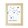 thumbnail image 1 of Sagittarius Constellation Sign Zodiac Desktop Adorn Photo Frame Display Art Painting Wooden, 1 of 3