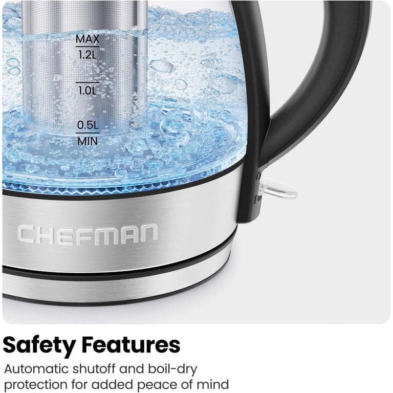 Rapid Boil Electric Tea Kettle With Infuser 1.2L photo 8
