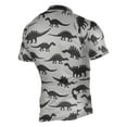 thumbnail image 2 of joogoo Art Dinosaur Silhouettes Pattern Men's Cycling Jerseys Mountain Bike Short Sleeve Tops S, 2 of 7
