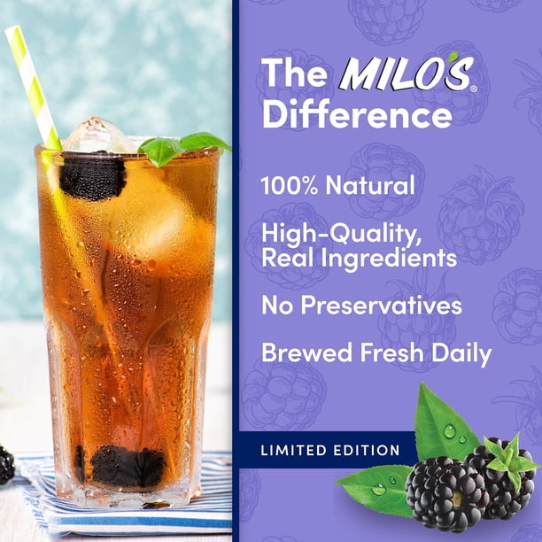 Milo Blackberry Tea - Bottled tea products for ecommerce - Walmart