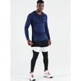 thumbnail image 5 of NELEUS Mens UPF 50+ Long Sleeve Shirts Hoodies Sun Protection Workout Dry Fit,Navy Blue,US Size XL, 5 of 6