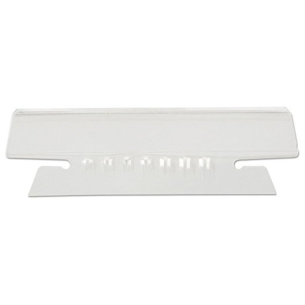 Universal UNV43313 1/3 Cut Tab 3.5 in Plastic Hanging File Folder Index Tabs Transparente (25/Paquete)