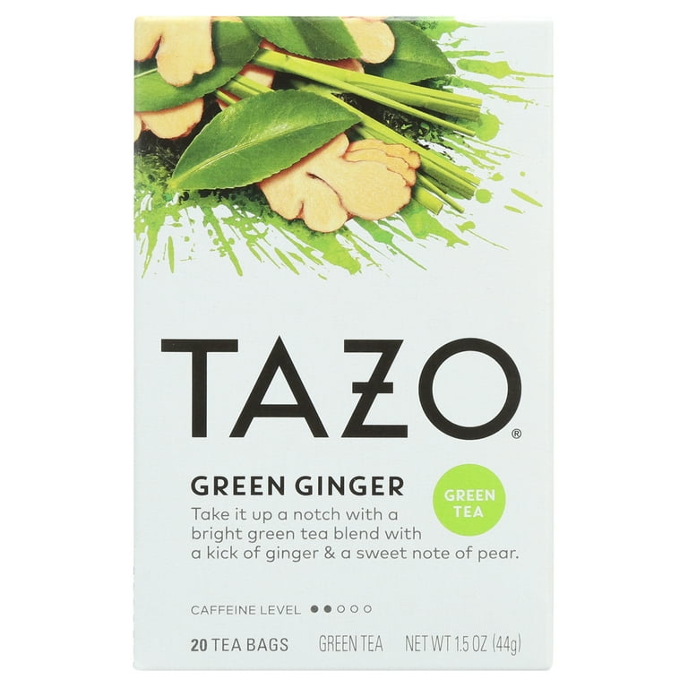 TAZO Green Ginger Green Tea, Caffeinated, 20 Tea Bags - Walmart.com