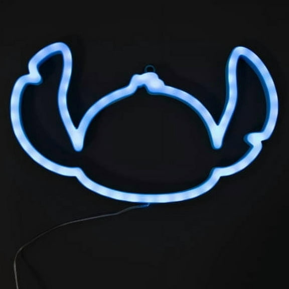 Disney Stitch Neon LED Light-Up Wall Decor 11.8 in x 7 IN, LED Neon Sign