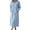 Light Blue, variant on Yertdoel Zip Up Robes for Women Solid Stand Collar Long Nightgowns with Pockets Fall Winter Warm Fashion Comfy Casual Loungewear