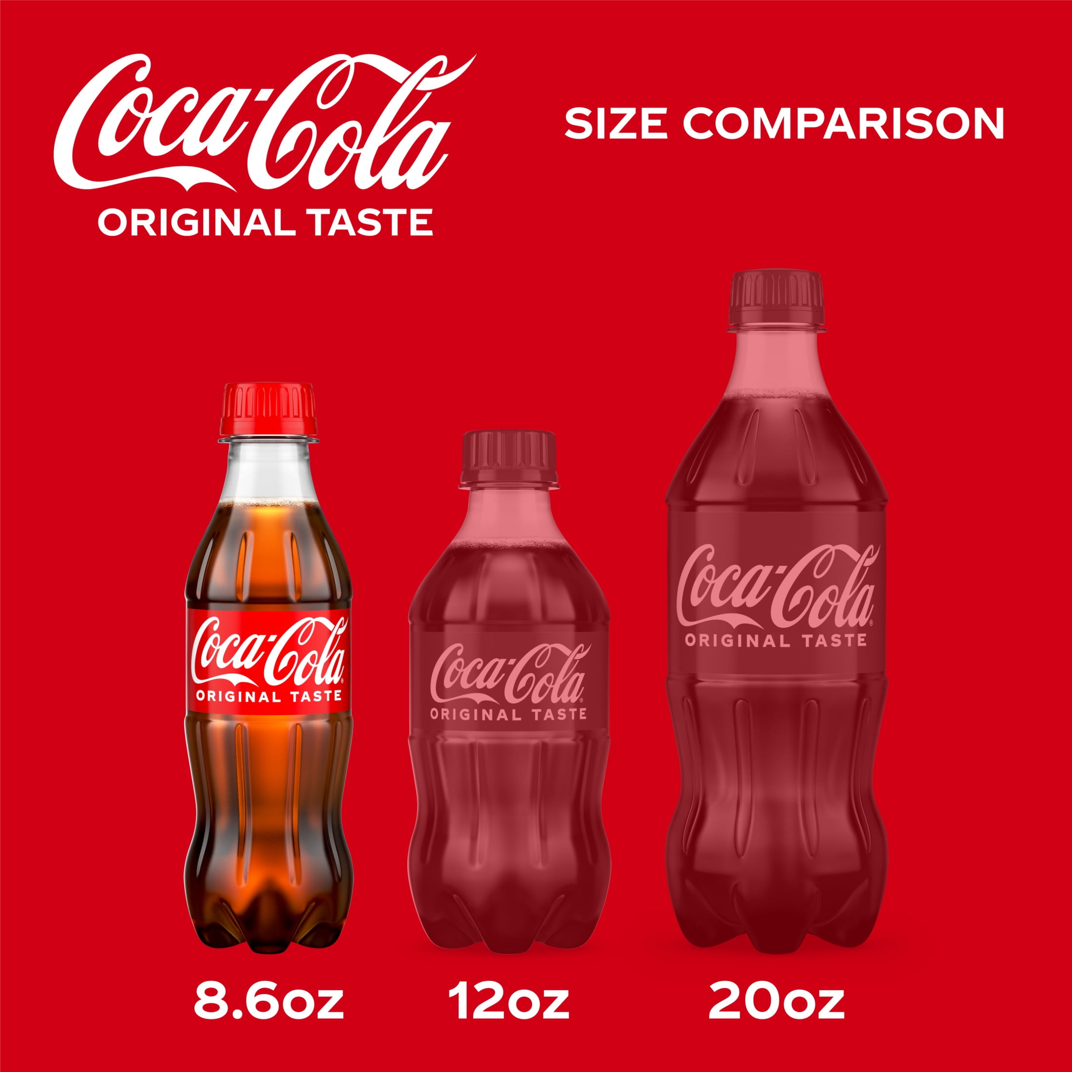 Coca-Cola Soda Pop Bottles, 8.55 fl oz, 6 Pack