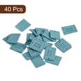 thumbnail image 3 of Uxcell 40Pack Microfiber Handmade Leather Label Sewing Embossed Crochet Tags, Lake Blue, 3 of 6