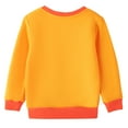 thumbnail image 3 of HILEELANG Toddler Boys Girls（12M-7T) OrangePumpkin Sweatshirt – Halloween & Thanksgiving Pullover Tops for Boys Girls, Cute Autumn Outfit, Sizes 3T, 3 of 5