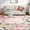 Pink, variant on 2*6ft/4*4ft/5*7ft/8*10ft/9*12ft/10*13ft Area Rug for Bedroom Machine Washable Non-Slip Low Pile Carpet Ultra Soft Indoor Modern Floral Accent Rug Stain-Resistant Lightweight Fade-Resistant Carpet