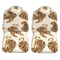thumbnail image 5 of XMXT 2Pcs Car Seat Cover Decor Protector, Cute Tiger Background Bucket Auto Front Seats Covers Fits for Cars SUVs Trucks, Universal Fit, 5 of 9