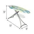 thumbnail image 7 of Honey-Can-Do Silver and Multi Oval Print Collapsible Ironing Board with Iron Rest and Shelf, 7 of 7