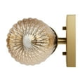 thumbnail image 6 of Hunter - Beverly Glen 2-light Luxe Gold, Medium Size Vanity Light, Dimmable, Transitional Style, Dome Shaped, for Bedrooms, Dining, Living Rooms - 13239, 6 of 9