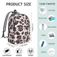 thumbnail image 5 of Leopard Print Backpack for School,Cute School Bag,Schoolbag with Adjustable Shoulder Straps & Padded Back,15.7"x11.8"x5.5", 5 of 5