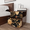 thumbnail image 6 of Vintage Floral Bird Wallpaper Peel and Stick Boho Wallpaper 17.5in x118in Black/Golden Floral Wall Mural Waterproof Self-Adhesive Modern Wall Paper for Bedroom Kitchen Cabinet Drawer Decor, 6 of 16