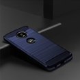 thumbnail image 3 of REQO Phone Case for Moto Z4/Moto Z 4 Play/MotoZ4 Force with Screen Protector Cover and Slim Cell Accessories Protective Motorola 4Z Motoz4cases MotoZ4Play XT1980-4 2019 Women Men Carbon Fiber Blue, 3 of 5