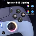 thumbnail image 5 of Colorfish WCPSR Video Game Joysticks Set with USB-C Cable for PlayStation 5, Purple, 11 Pack, 5 of 6
